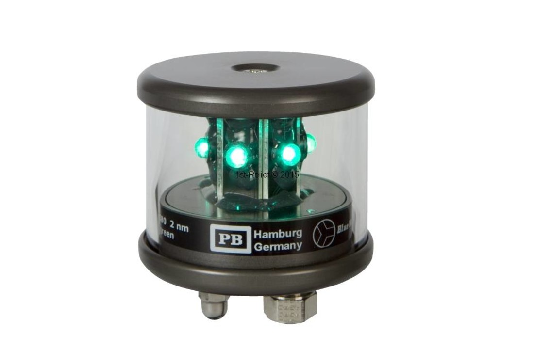 Luz de navegación LED / Linterna 580 - Luz de señalización verde