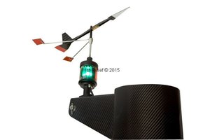 Feu de navigation / lanterne à LED 580 - avec lumière pour indicateur de direction du vent