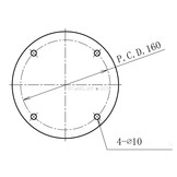 Projecteur Xenon Robo 7 "(230 VAC / 150 W) avec lampe, panneau de commande CPF196 et câble de 2 m