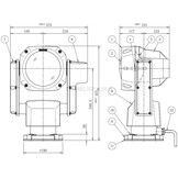Projecteur Xenon Robo 7 "(24 VDC / 150 W) avec lampe, panneau de commande CPF196 et câble de 2 m