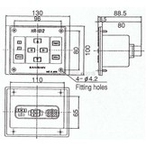 Panel de control secundario (segundo controlador) para 1st12HR-1012-12 o 1st12HR-1012-24 (sin cable)