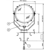 Proyector halógeno de cabina de 19 "(230 VCA / 2000 W)