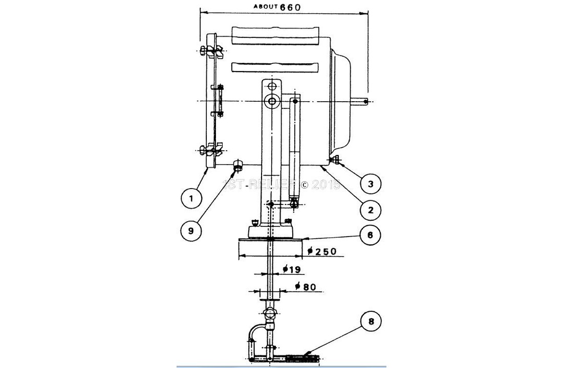 Proyector halógeno de cabina de 19 "(230 VCA / 2000 W)