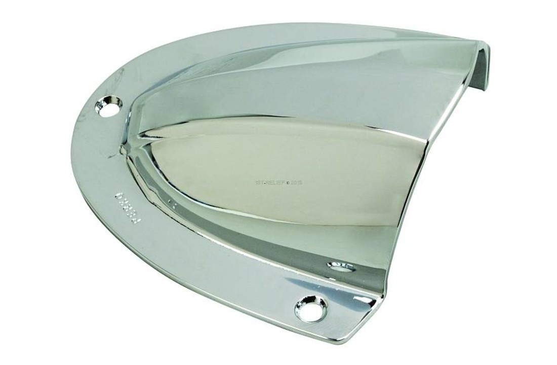 Ventilatore a conchiglia in ottone cromato - 4 "x 3 - 3/4"