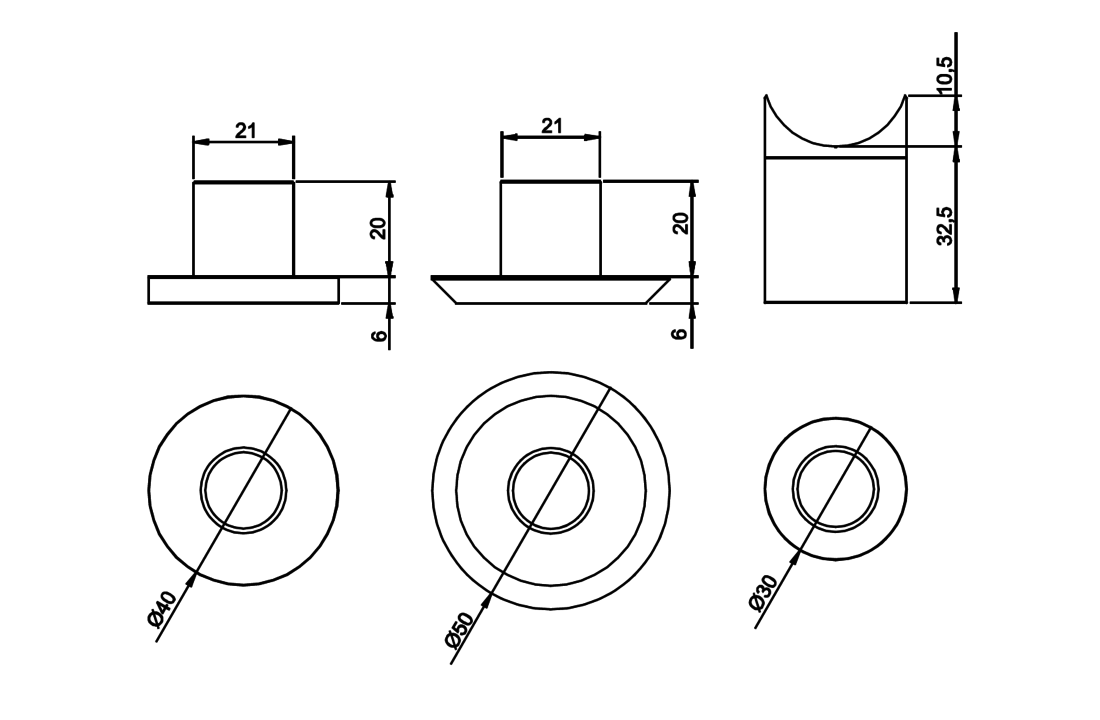 LED-Innen- und Außenleuchte Arcus MRM01 Round