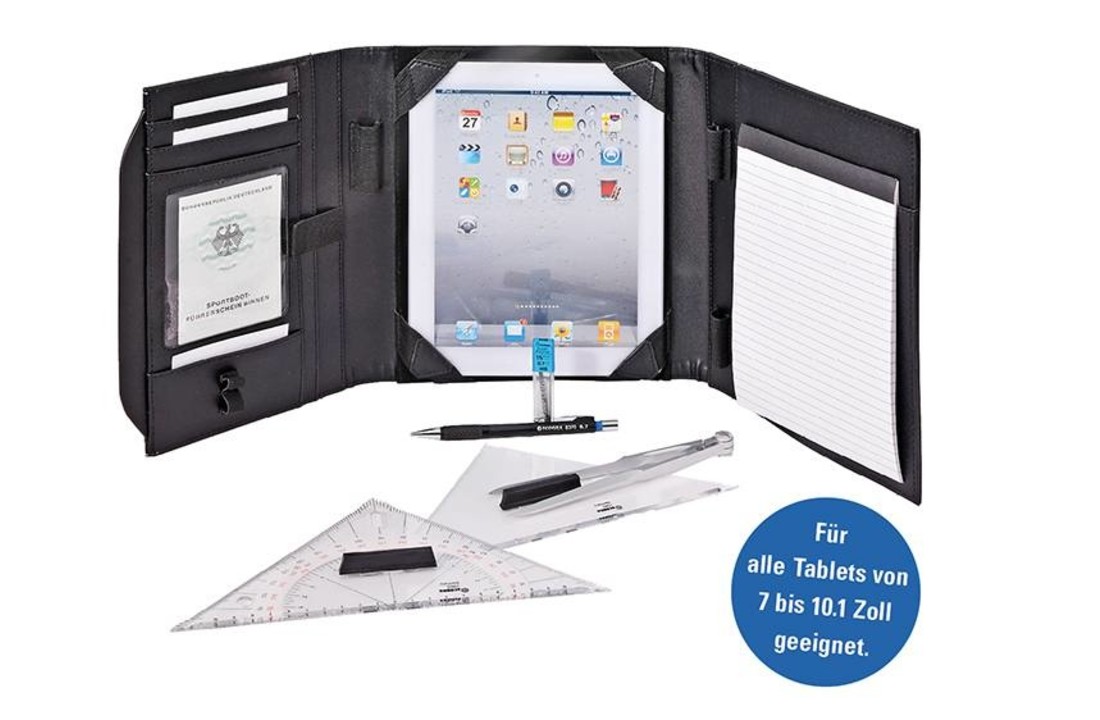 Carpeta de navegación Skipper con compartimento para tableta A5