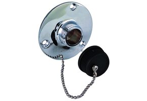 Waterafvoerfitting met dop