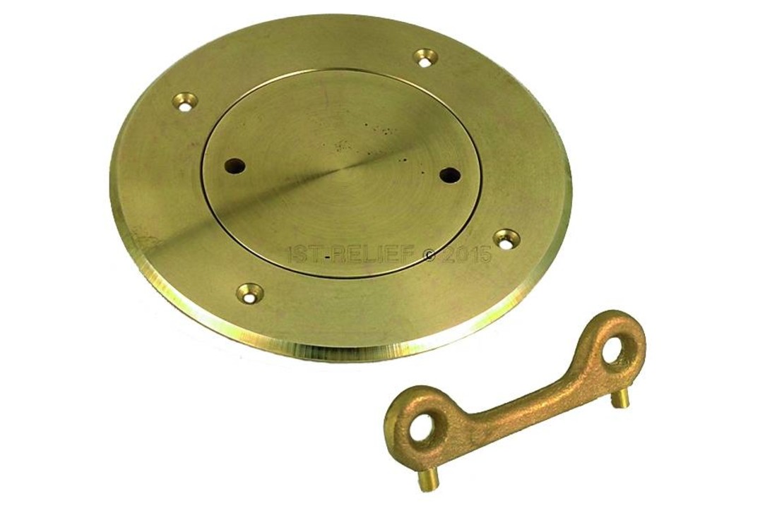 Normale dekplaat (3 "- 6") in gewoon brons of verchroomd