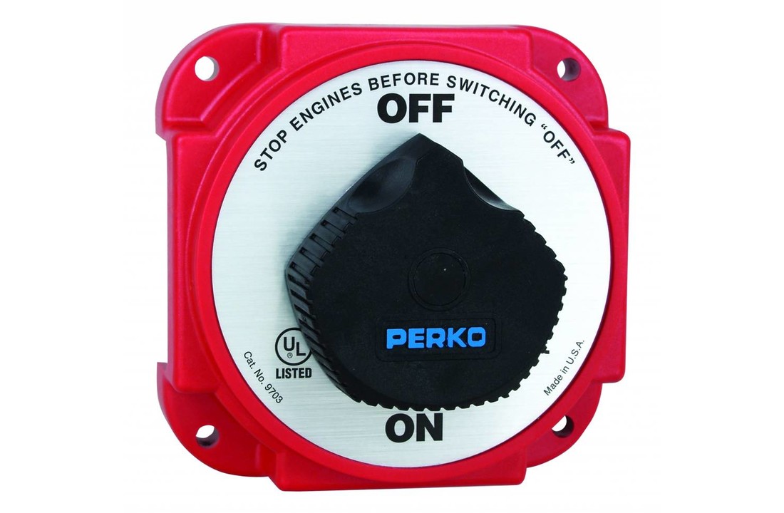 Heavy Main Battery Disconnect Switch with Alternator Field Disconnect