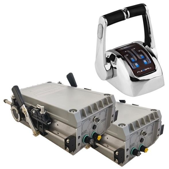 Commande d'un seul moteur de navire (1 x manette des gaz, 1 x vitesse)