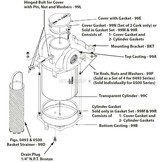 Large Intake Water Strainer - Spare Transparent Cylinder