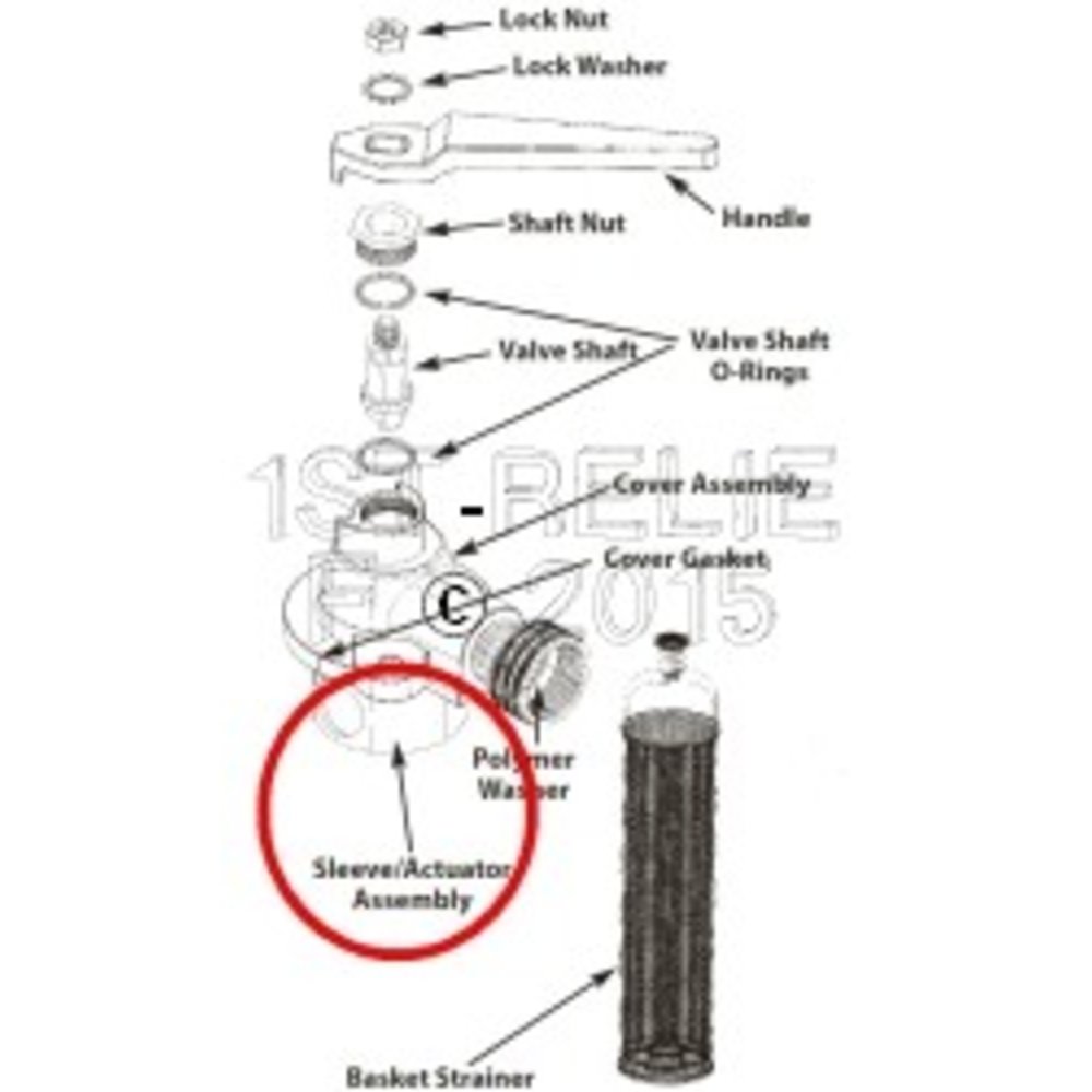 Freshwater Flushing Strainer Spare Sleeve Assembly 1stRelief