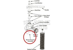 Freshwater Flushing Strainer - Spare Sleeve Assembly
