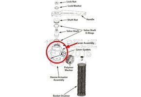 Crépine de rinçage d'eau douce - Ensemble de couvercle de rechange