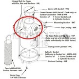 Intake Water Strainer - Spare Top Casting