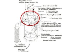 Intake Water Strainer - Spare Top Casting