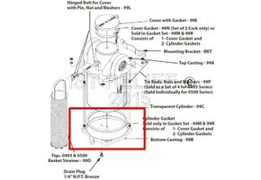 Intake Water Strainer - Spare Bottom Casting