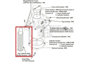 Intake Water Strainer - Spare Basket Strainer