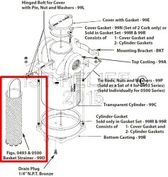 Ansaugwasserfilter – Ersatzsiebkorb