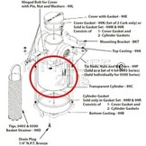 Inlaatwaterzeef - Reserve transparante cilinder