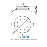 LED Light INTENSA-MRM0340 Modern 79 mm