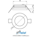 LED-lamp INTENSA-MRM0115 Klassiek 68 mm