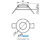 LED Light INTENSA-MRM0110 Modern 48 mm