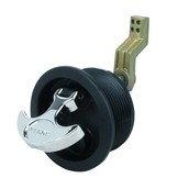 "T" - pestillo de montaje en superficie de la manija blanco todas las opciones de barra de leva