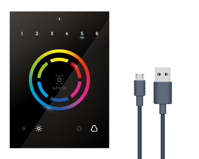 Контроллер DMX512 STICK-CW4 — 512-канальный наземный контроллер DMX.