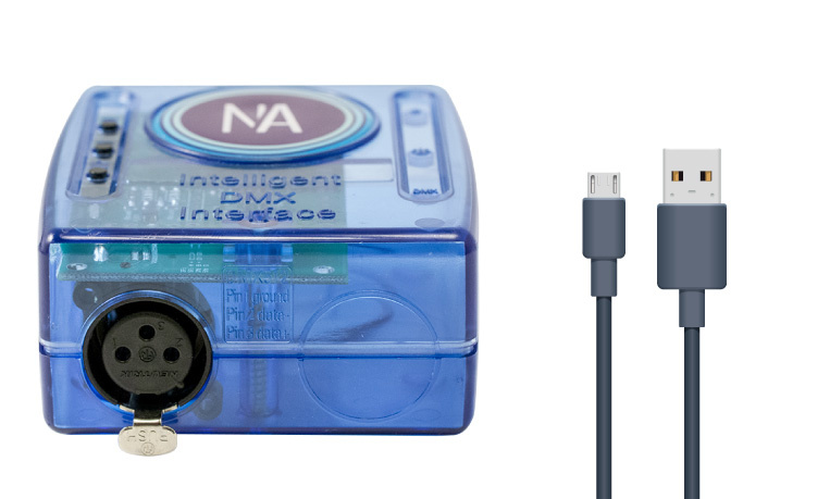 Controlador DMX512 SLESA-U9: interfaz DMX independiente económica