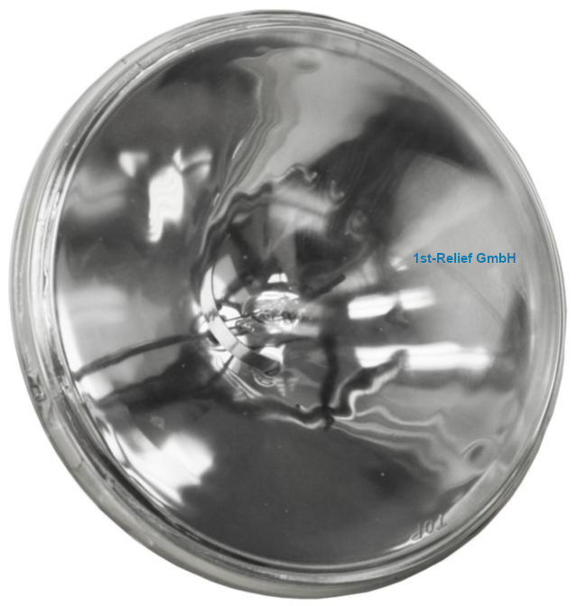 PERKO 12V Sealed Beam Searchlight Bulb - 4.5 Inch Marine Light Replacement