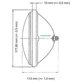 Sealed-Beam Replacement Lamp for Searchlights