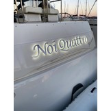 LED-beleuchtete Yachtbeschriftung - Chrom, mit DMX512-Steuerung