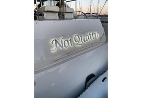 LED verlichte jachtbelettering - chroom