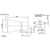 ZÖLLNER ZETFON 50/650 – Tromba elettronica per navi di classe IV (Tweeter)