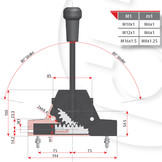 E95 Mechanischer Steuerhebel für schwere Anwendungen