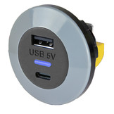 USB-A und / oder USB-C - Ladegerät für Smartphones an Bord einer Yacht (12 / 24 VDC)