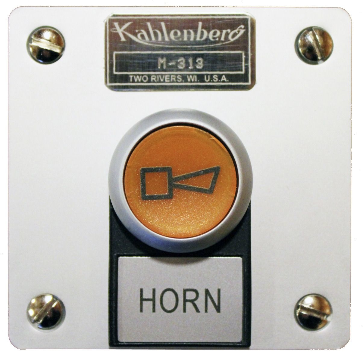 Model M-313 Verlichte drukknop, claxon, inbouwmontage