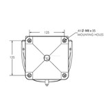 Projecteur de cabine à LED sans fil de 6 pouces (12 - 24 VDC), panneau de commande à distance et câble