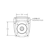 Projecteur de cabine à LED sans fil de 4,5 pouces (12 - 24 VDC), panneau de commande à distance