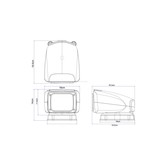 4,5 pollici Wireless Control LED Cabin Searchlight (12 - 24 VDC), pannello di controllo remoto