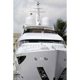 Bocina de aire para barco T-3A cromada, tono de campanilla (yates de 20 m a 75 m)