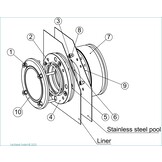 Niche for concrete Pool LLPN for polyester or liner/concrete pools