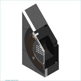 Niche de piscine en béton LCPN pour installation avec finition en carreaux de céramique.