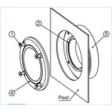 Niche for weld mounting in  Pool LWMN