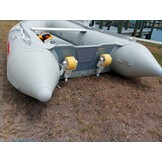 The dinghy dolly system for moving dinghies around by hand.