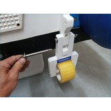 Il sistema di carrelli per gommoni per spostare i gommoni a mano.