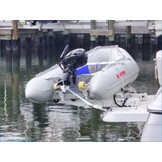 The dinghy dolly system for moving dinghies around by hand.