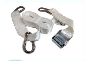 Witte ratelspanner, 2 inch x 15 voet