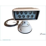 7x3" LED-Kabinensuchscheinwerfer mit kabelloser Steuerung (12 - 24 VDC / 38 W) mit Lampe, Fernbedienungspanel und Kabel